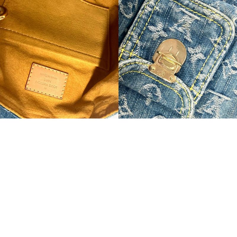 Louis Vuitton Backpack Ado PM Monogram Denim Canvas Blue — view 9