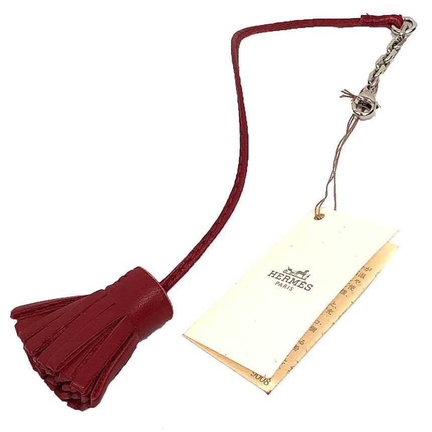 Hermes Carmenchita Pom 20 Red Bookmark Bookmarker New