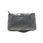 Chanel Caviar Leather Jumbo CC Logo Shoulder Bag