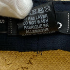 Chanel Hat Straw Coco Mark Ribbon Centerfold Size S1 bo — view 9