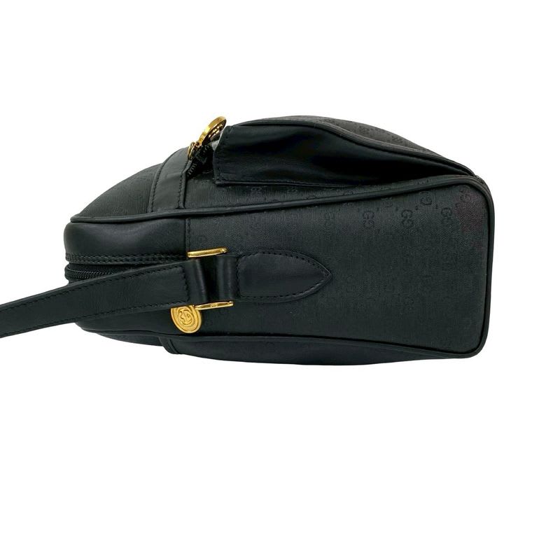 Gucci Vintage Micro GG Logo Leather Shoulder Bag — view 6
