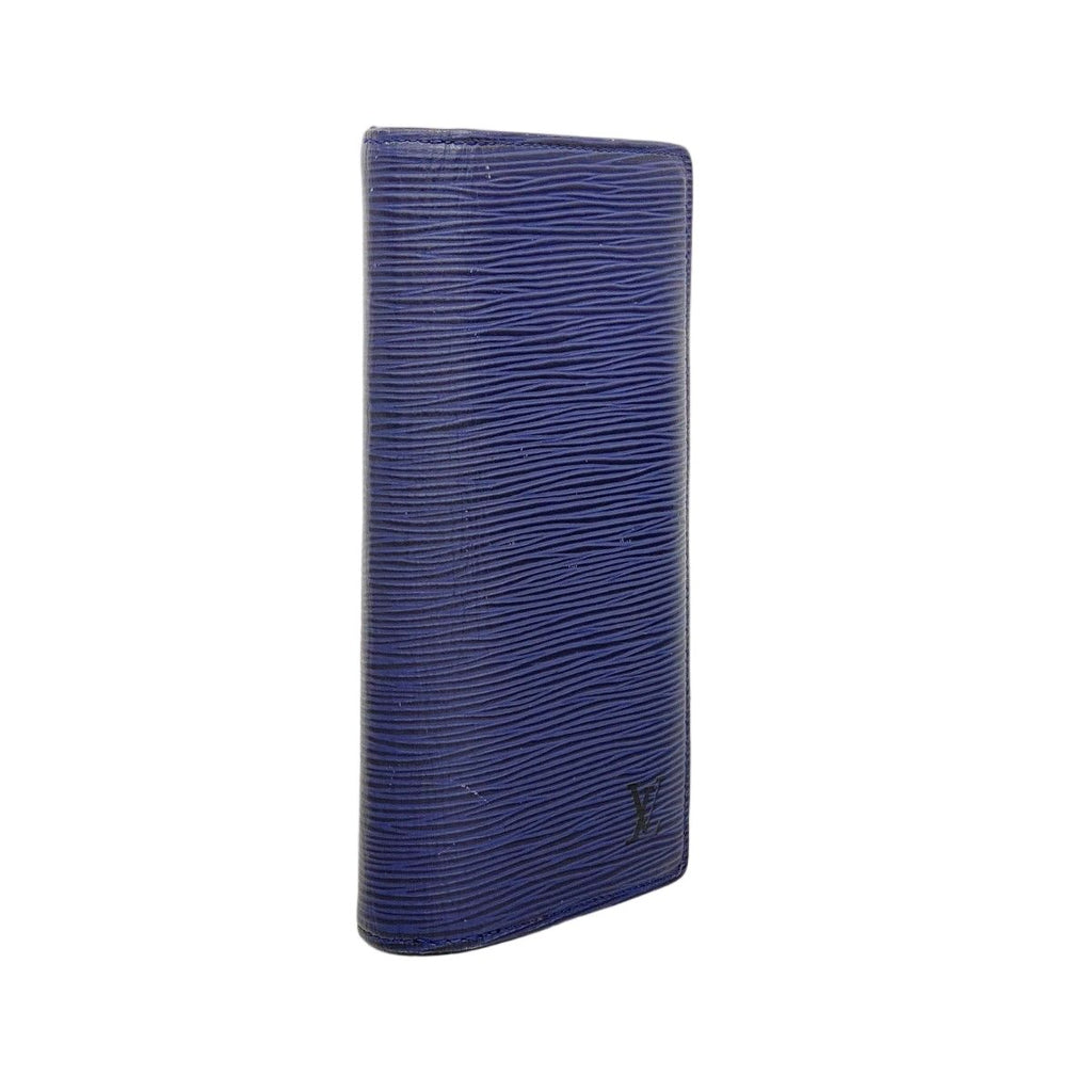 Louis Vuitton Wallet Monogram Eclipse Epi Portefeuille Brazza Navy — view 2