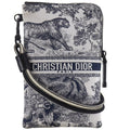 Dior Travel Multifunction Toile de Jouy Pouch Nylon Black White
