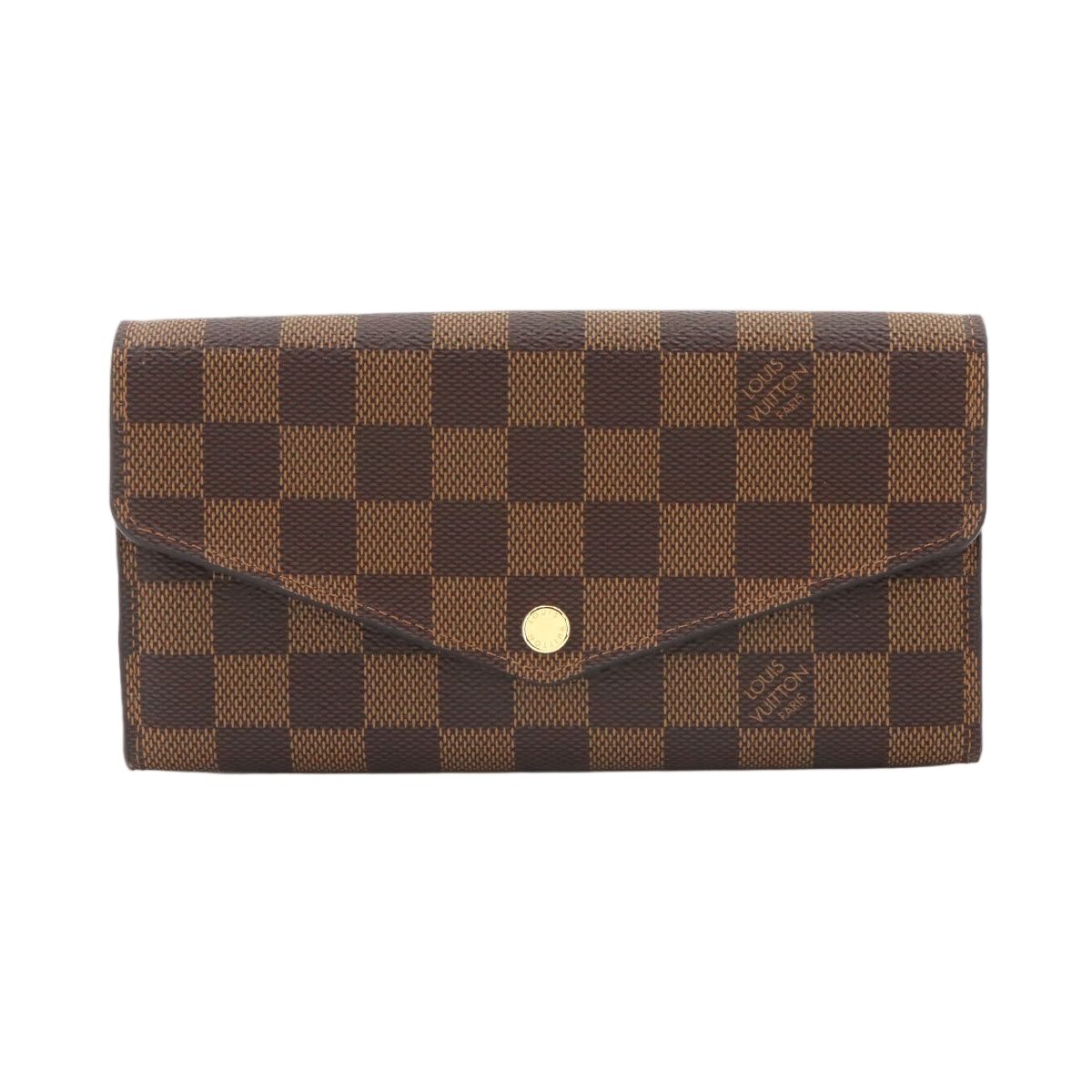 Louis Vuitton Damier Portefeuille Sarah Bifold Wallet Ebene Brown