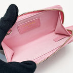 Chanel Quilted Ap0221 Baby Pink Coin Case Lambskin Gold Hardware — view 3