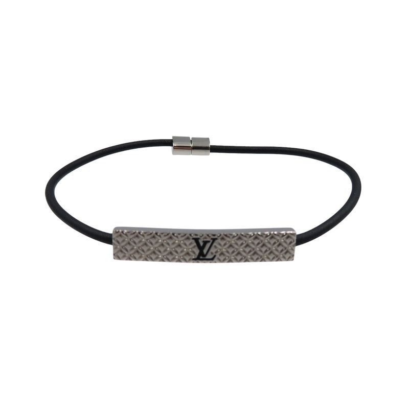 Louis Vuitton Bracelet Chien Zelisse M8332 Z Calf Leather Metal Silver Black — view 2