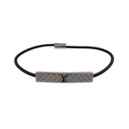 Louis Vuitton Bracelet Chien Zelisse M8332 Z Calf Leather Metal Silver Black — view 2