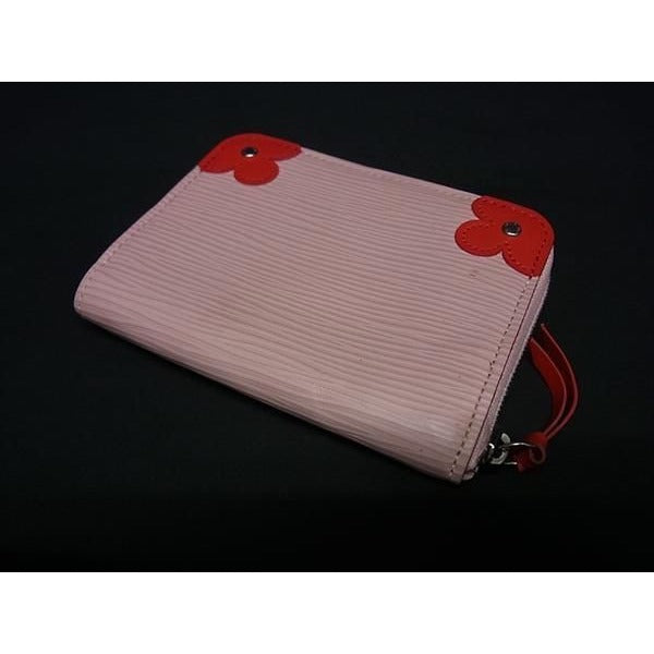 Louis Vuitton Coin Case Zippy Purse Rose Ballerine Epi — view 3