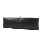Chanel Chain Shoulder Bag Black Gold Lambskin Quilted Diana 25 Vintage — view 3