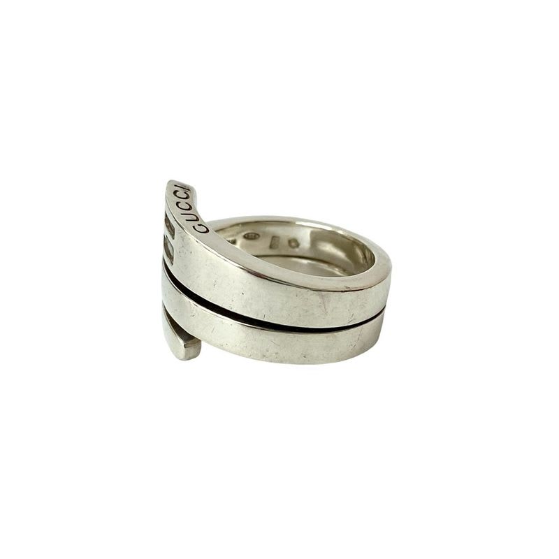 Gucci Spiral Ring Silver 925 Accessory No 12 102-5 — view 9