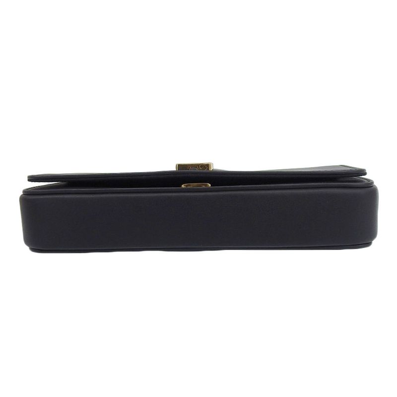 Fendi Chain Shoulder Black Bag — view 3