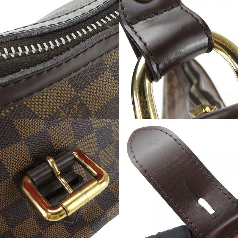 Louis Vuitton Handbag Highbury Damier Canvas Brown Gold Hardware — view 7