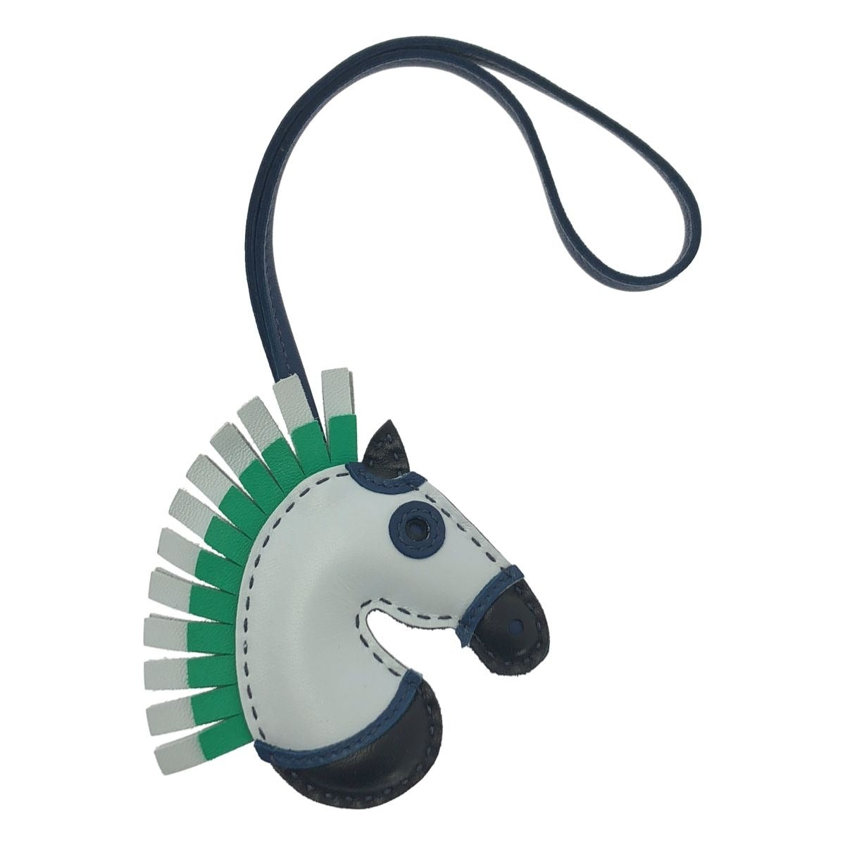 Hermes Ji Gi Kamaiyu Agneau Milo Leather Bag Charm Multicolor