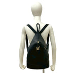Loewe Vintage Logo Leather Sac Backpack Black — view 2