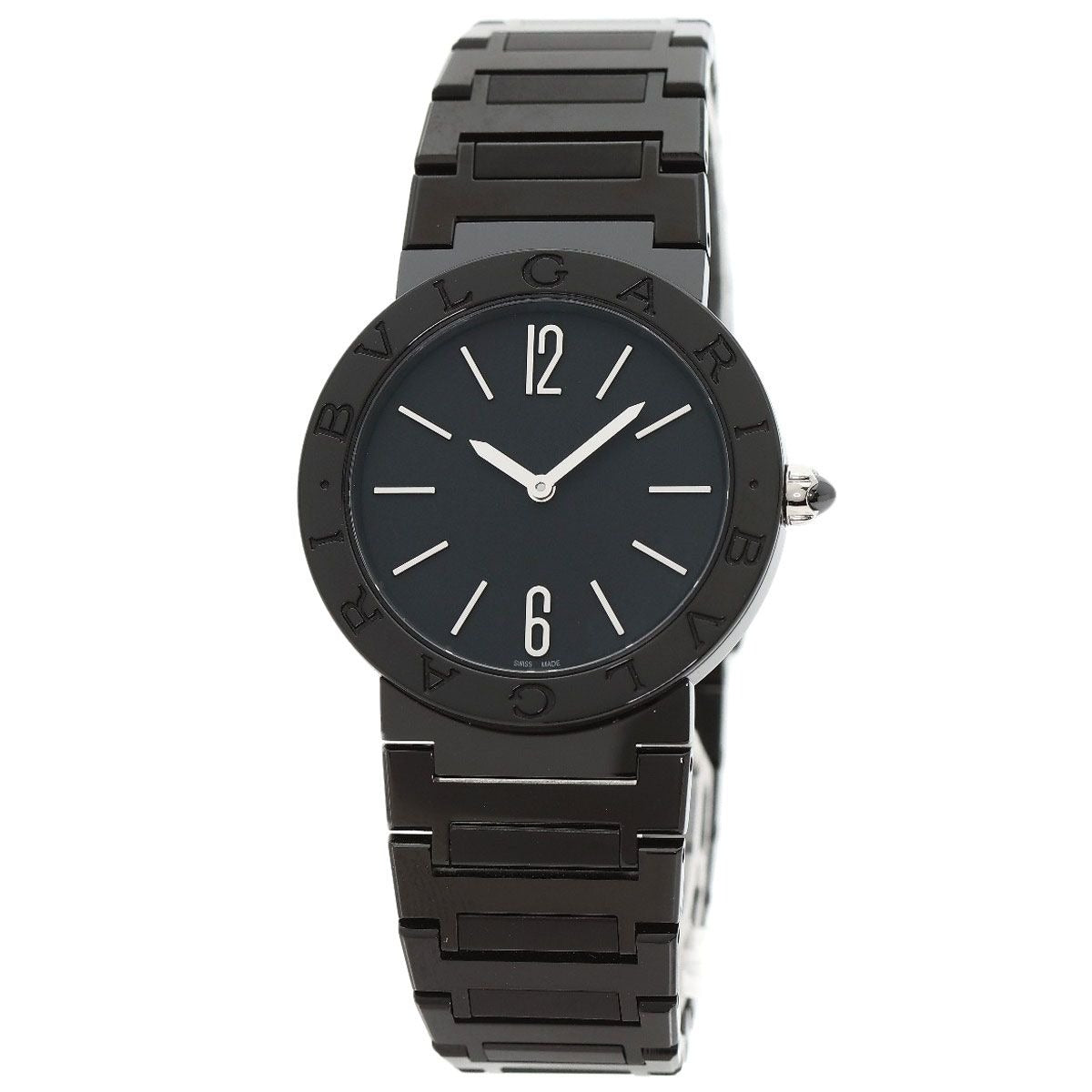 Bvlgari Black Diamond Carbon Watch SS Dlc Boys