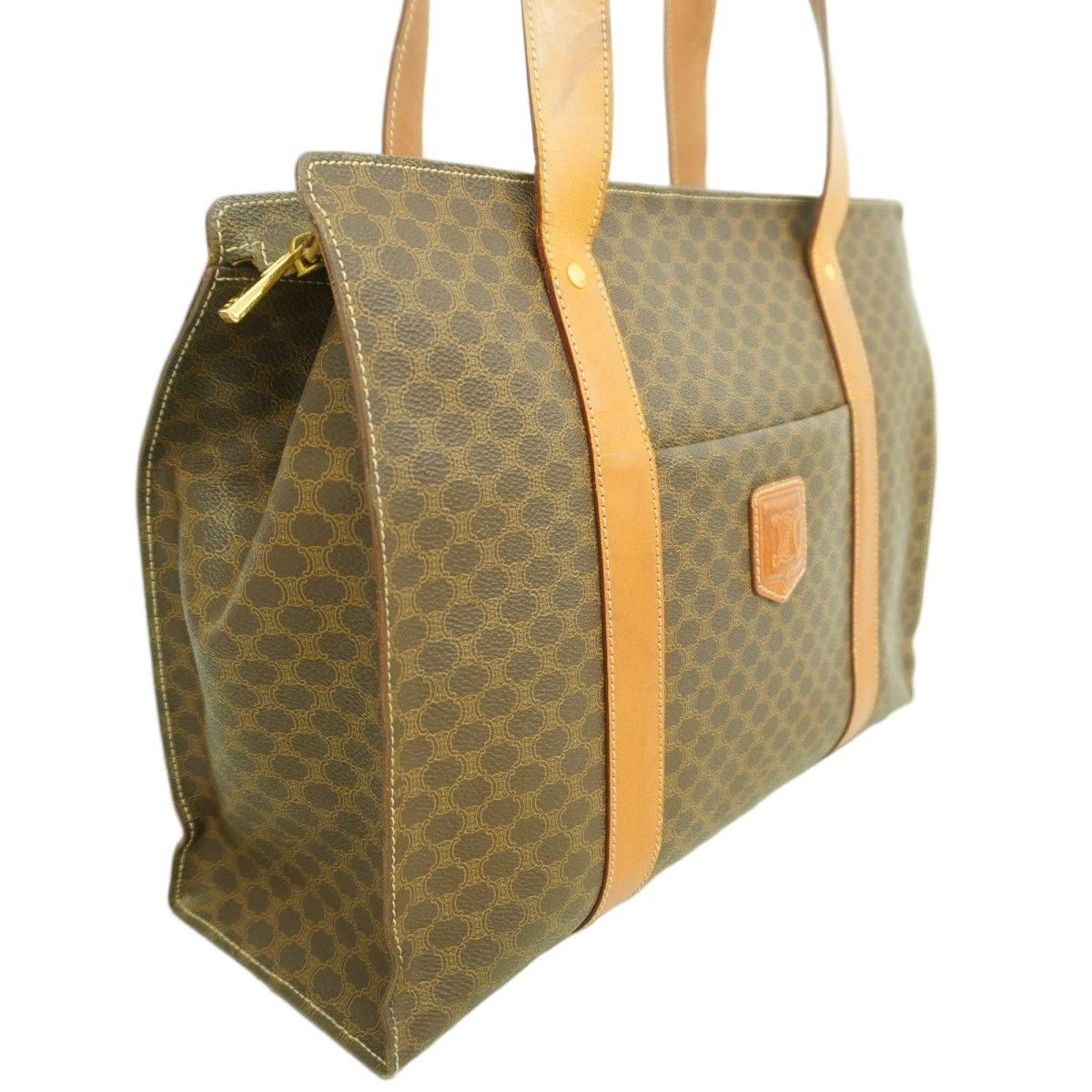 Celine Tote Macadam Brown Gold — view 2