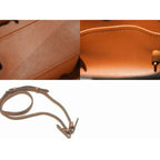 Louis Vuitton Mila PM 2-Way Tote Brown Calf Leather Handbag Gold 8C — view 4