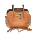 Louis Vuitton Mila PM 2-Way Tote Brown Calf Leather Handbag Gold 8C