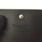 Christian Dior Enamel Cannage Card Case Black — view 5