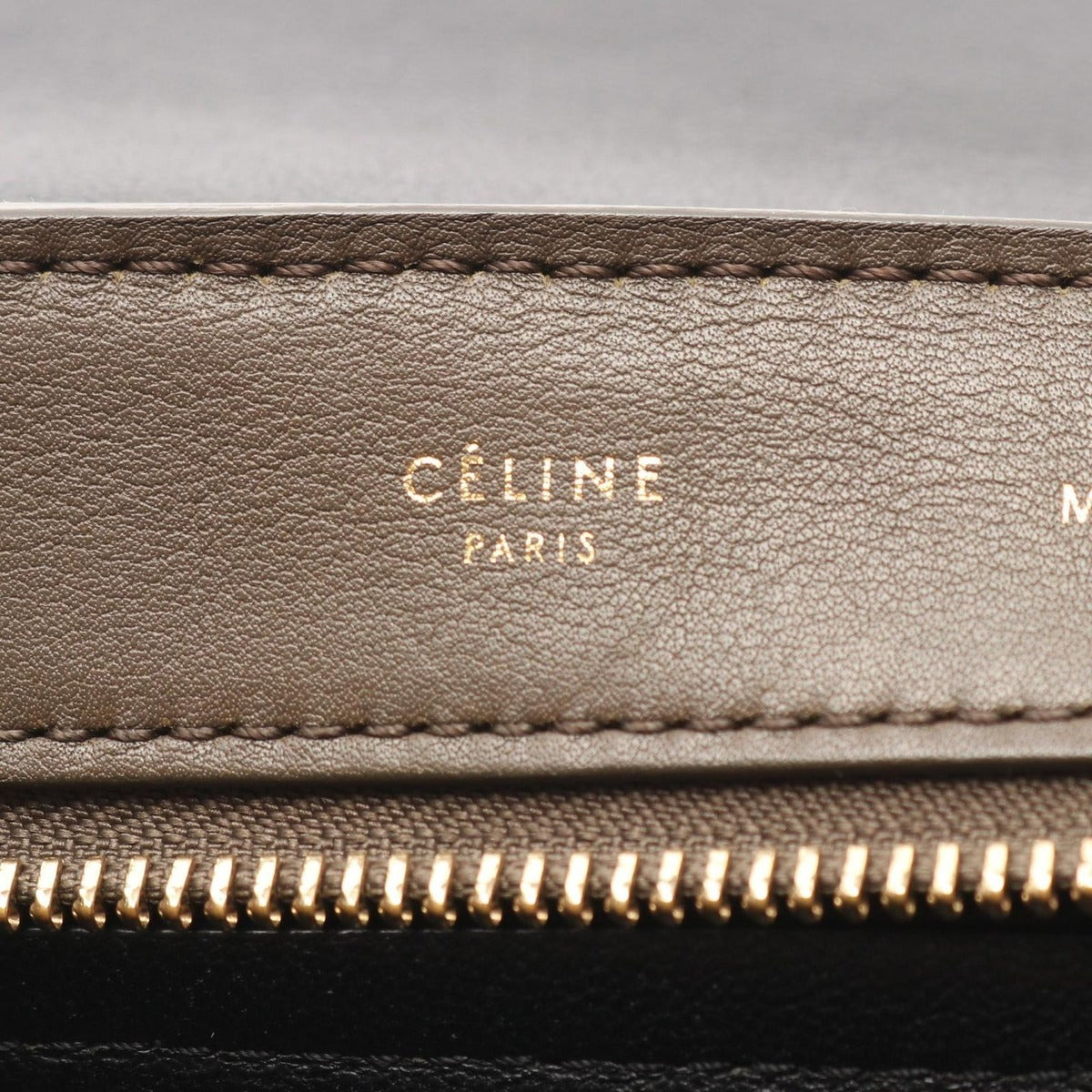 Celine Handbag Trapeze Black Beige Brown Leather — view 4
