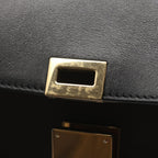 Celine Handbag Trapeze Black Beige Brown Leather — view 9