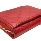 Chanel Quilted Timeless Classic Caviar Leather Card Case Coin Coco Mark — view 4