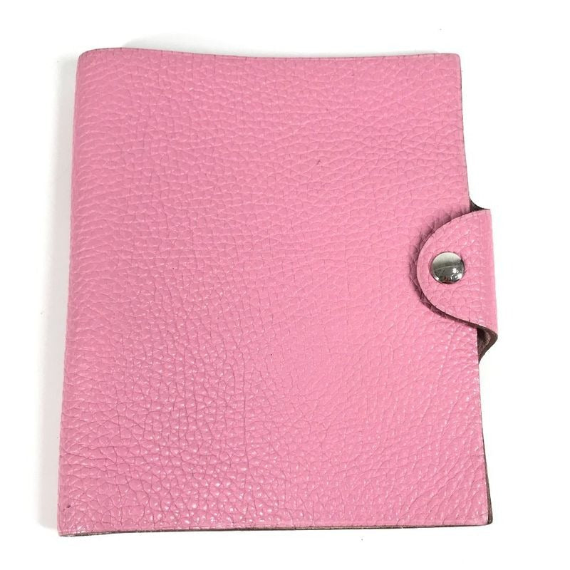Hermes Notebook Cover Ulysse PM Taurillon Clemence Pink — view 2