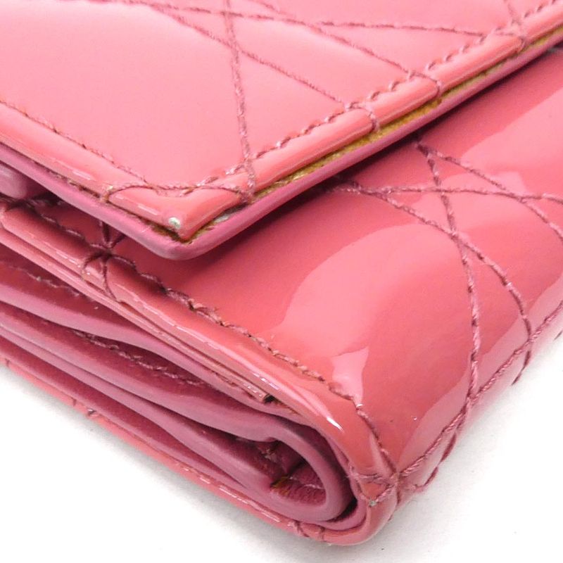 Christian Dior Trifold Patent Wallet — view 9