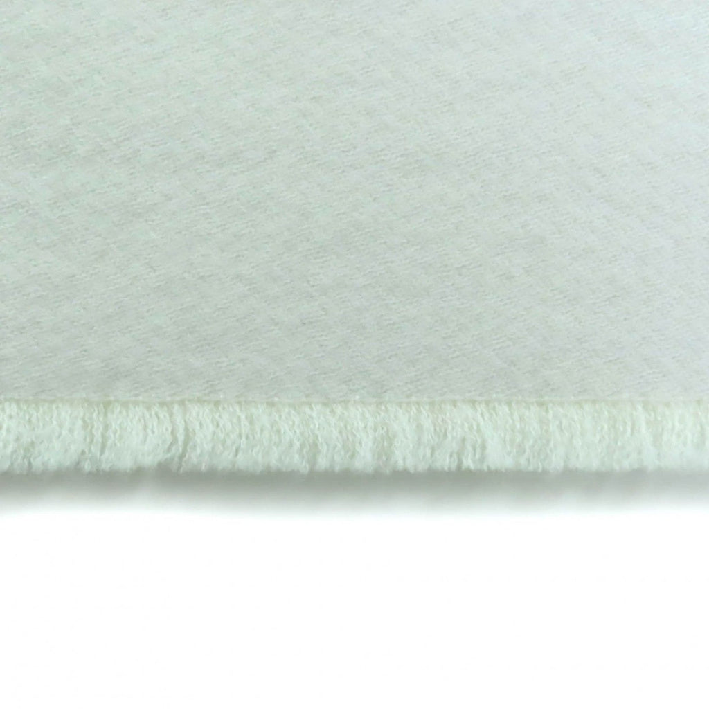 Chanel Coco Mark Quilted Design With Fringe Wool Large Shawl Gray — view 9