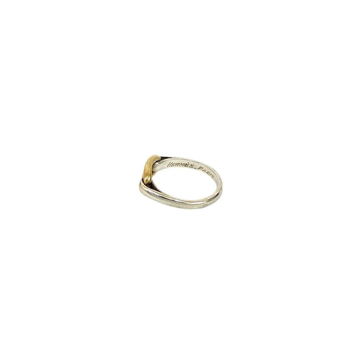Hermes Chaine D'ancre Ring Vintage 18K Gold Silver X — view 6