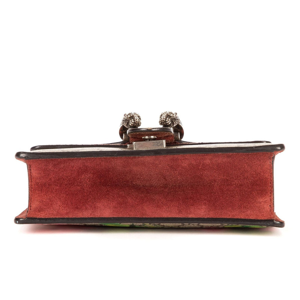 Gucci Blooms Dionysus Beige Burgundy Supreme Canvas Shoulder Bag — view 6