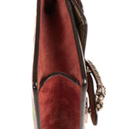 Gucci Blooms Dionysus Beige Burgundy Supreme Canvas Shoulder Bag — view 7