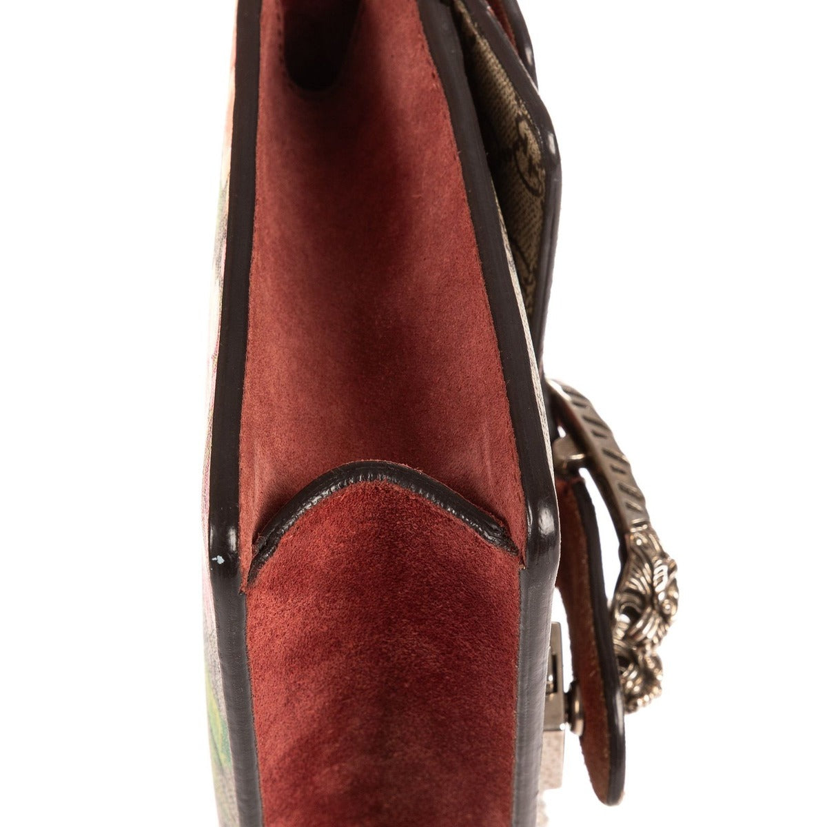 Gucci Blooms Dionysus Beige Burgundy Supreme Canvas Shoulder Bag — view 7