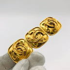 Chanel CC Logo Vintage Brooch Gold — view 2