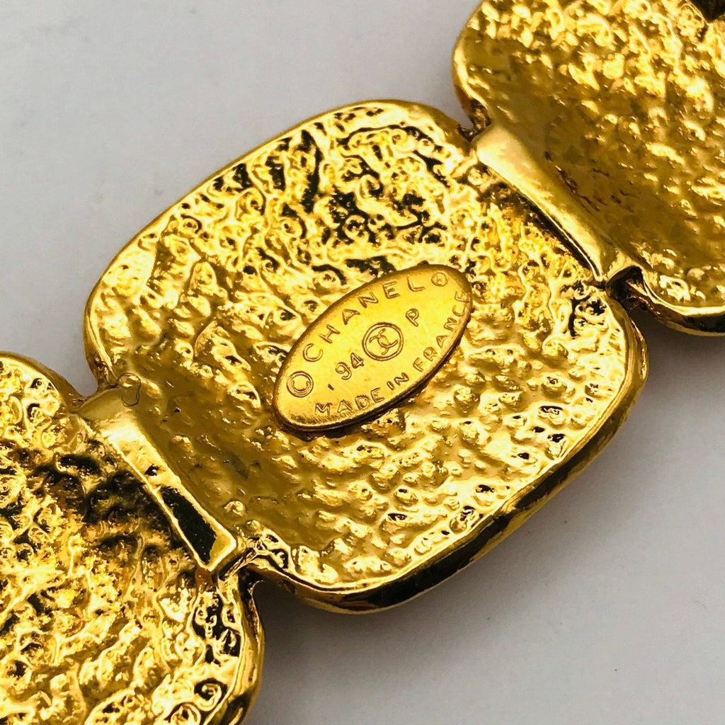 Chanel CC Logo Vintage Brooch Gold — view 5