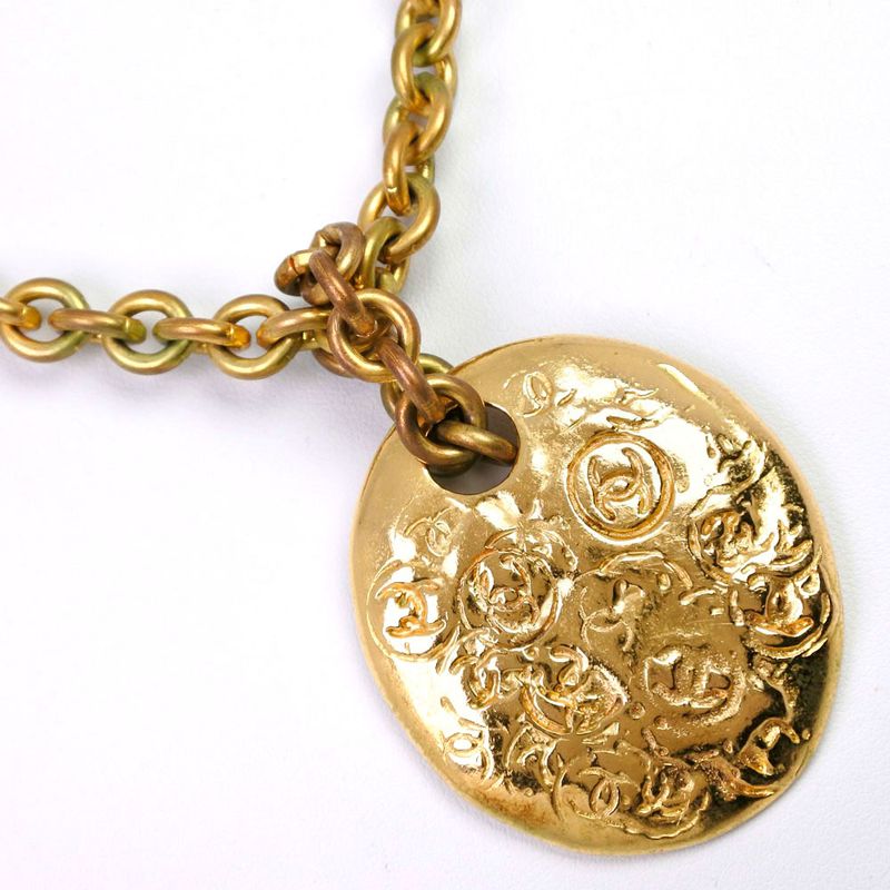 Chanel Coco Mark Gold Plated 93 P 110.4 g Necklace — view 5