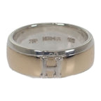 Hermes H Logo No 15 Ring Silver 925 18K Yellow Gold — view 2