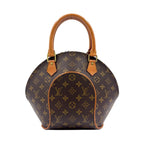 Louis Vuitton Ellipse PM Monogram Leather Brown Handbag Gold