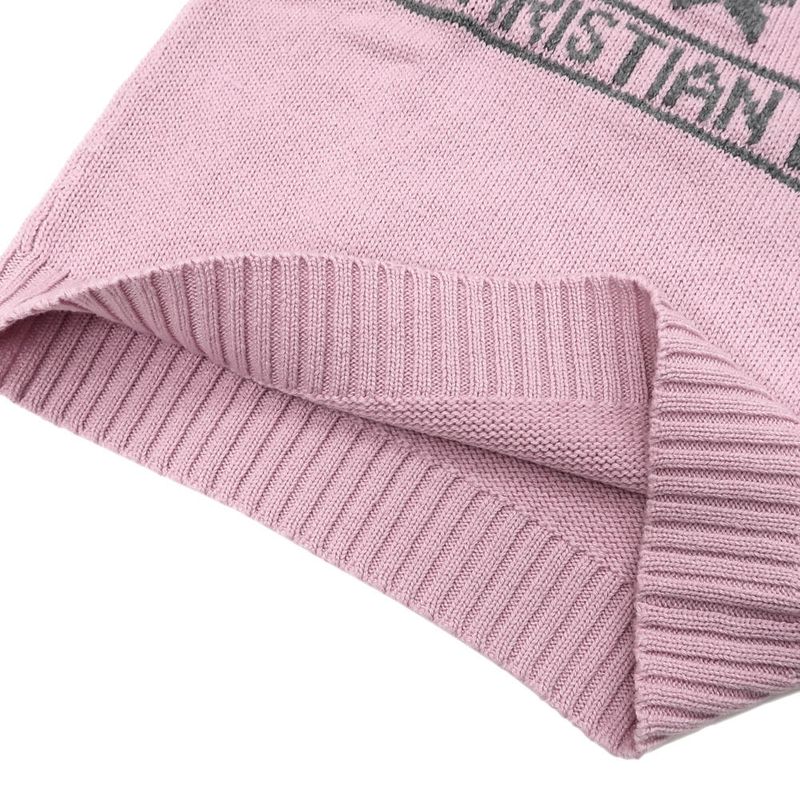 Dior Short Sleeve Knit Ruffles 36 Sizes Pink 344 S13 Bm003 Cashmere — view 7