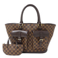 Louis Vuitton Bag Damier Tote Manosque GM Brown Large
