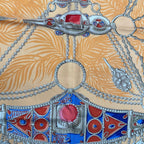 Hermes Silk Scarf Terres Precieuses Precious Places Orange Box — view 7