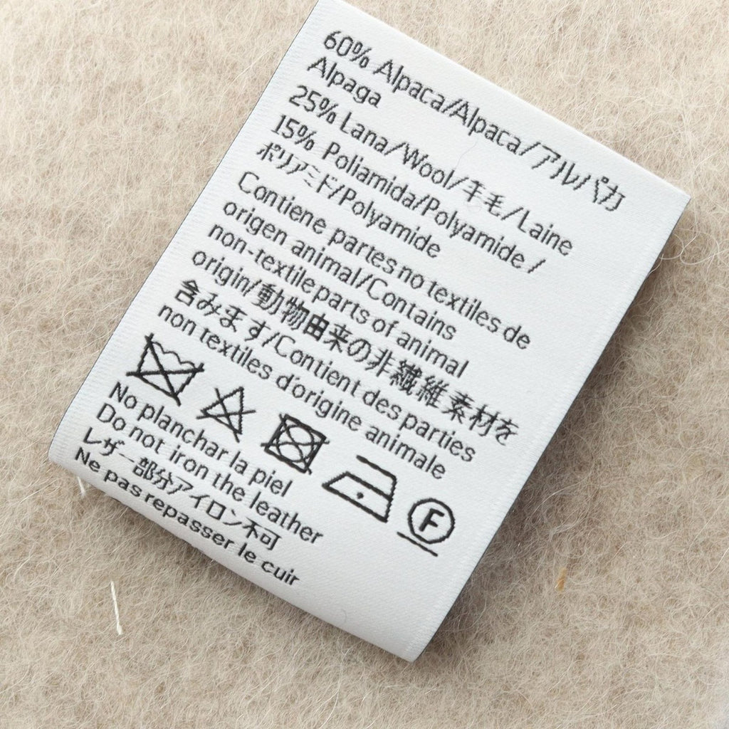 Loewe Scarf Navy Wool Beige — view 3