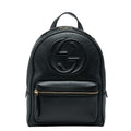 Gucci Soho Interlocking Backpack Black Leather