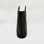 Celine Macadam Pattern Handbag Leather Dark Brown — view 3