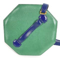 Hermes Shoulder Bag Bandoneon Leather Green Blue