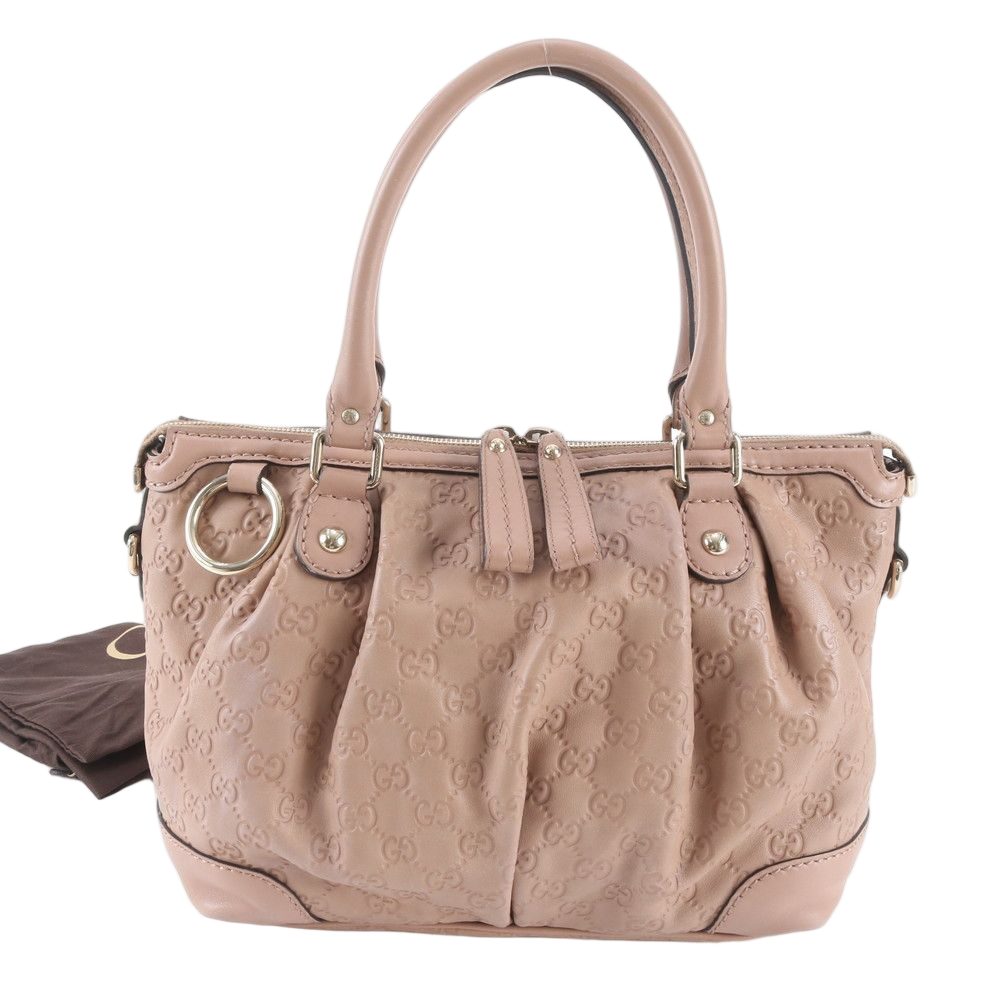 Gucci Guccissima Ski Leather Tote Shoulder Hand