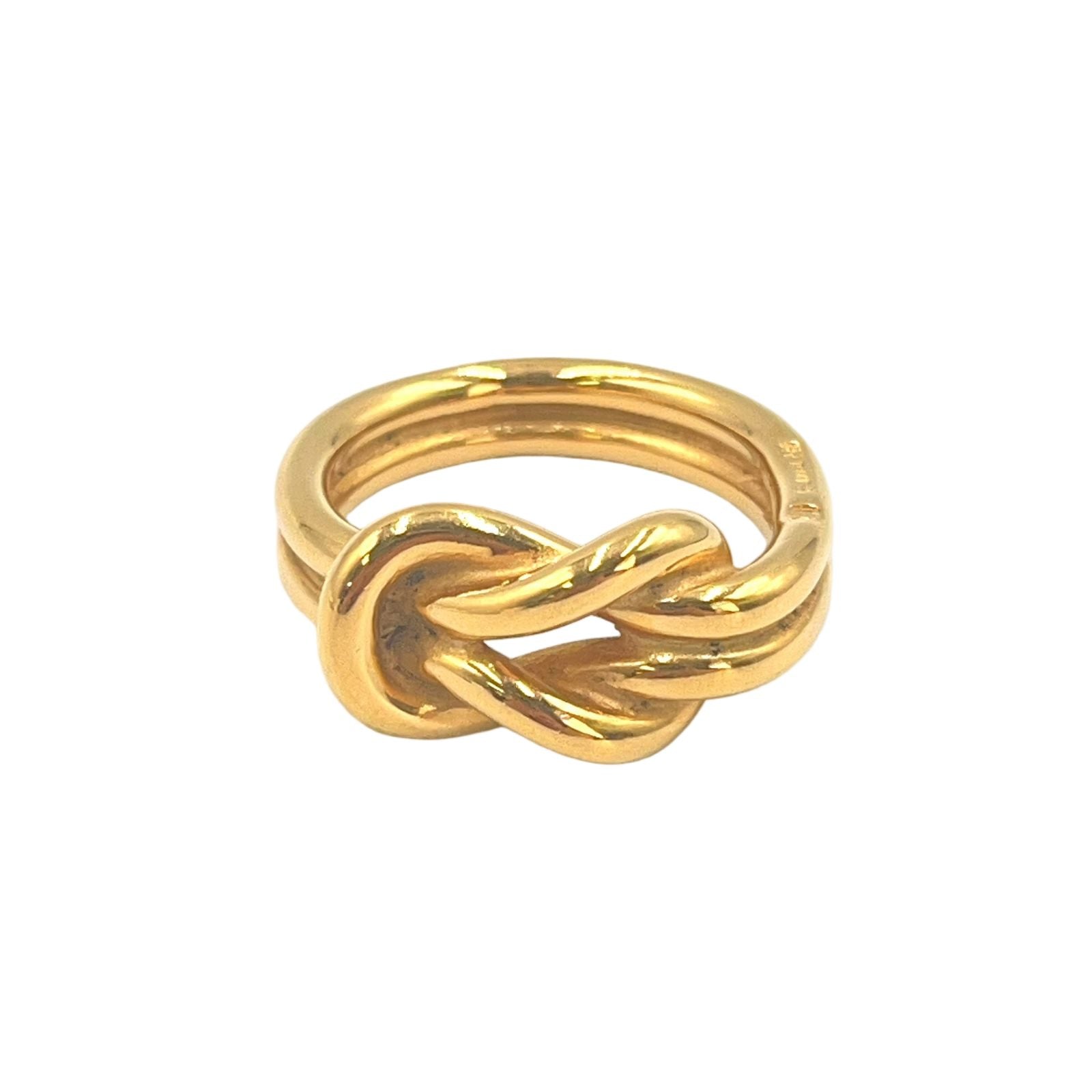 Hermes Atame Scarf Ring Metal Gold — view 2