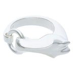 Hermes Galop Ring Silver 56 Size 16 — view 2