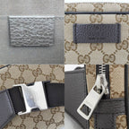 Gucci Waist Bag Body Beige Brown Silver Hardware GG Canvas — view 7
