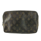 Louis Vuitton Second Bag Monogram Trousse Toilette 23 Brown Leather